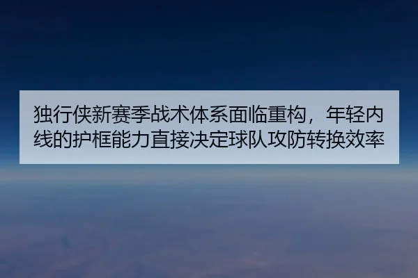 独行侠新赛季战术体系面临重构，年轻内线的护框能力直接决定球队攻防转换效率